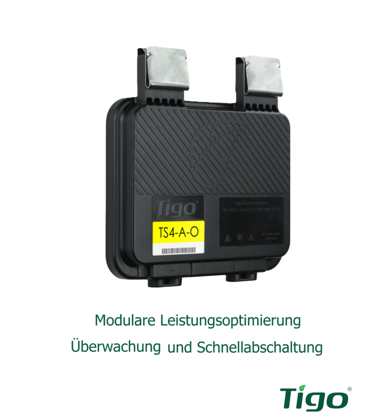 Datenblatt zu Tigo Leistungsoptimierer Photovoltaik-Modul (Solaranlage, PV-Anlage, Fotovoltaik, Sonnenkraftwerk).